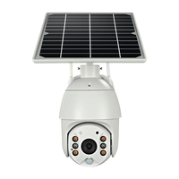 Caméra solaire PTZ HD 1080P alimentée par batterie WIFI 4G LTE avec zoom, caméra de sécurité CCTV avec carte SIM 4G pour la surveillance à distance