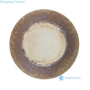 RXGC01-A Pot <span class=keywords><strong>en</strong></span> céramique terracotta rustique vieilli à trois poignées, vase vintage texturé brut style Wabi-Sabi - Product Image 4