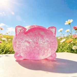 ของเล่นบีบลดความเครียด PLAYGORO แมวสีทองด้าน รุ่น Matte Golden Cat Squishies เนื้อนุ่ม บีบแล้วคืนตัวช้า - Product Image 4