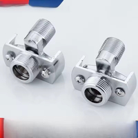 Robinet de douche universel moderne brossé de haute qualité, à angle incurvé, diamètre variable, design excentrique gauche pour cuisine