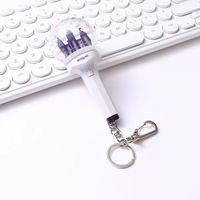 Mini Concert Cheer ing Light Stick Schlüssel bund Anhänger Austauschbarer Lichtst reifen Auto Schlüssel ring Blinkender Schlüssel bund