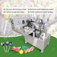 Automatische handmatige harde swirl-vormgevings- en center-fill-ball-lollipop-snoep-regenboog-maakmachine productielijn