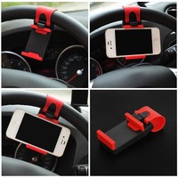 Support de téléphone pour voiture, accessoire de véhicule, livraison directe directe, en Stock, Mini Clip de direction, guidon universel