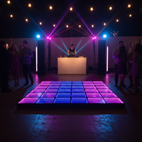 Pista de Baile LED Magnética 3D con Espejo Infinito, Resistente al Agua IP55, Vidrio Templado, Efecto Abismo Profundo, RGB DMX512 para Bodas y Eventos