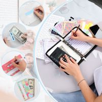 Sac à fermeture éclair portable en similicuir multifonctionnel et tendance, grande capacité, pour budget et cadeaux, idéal pour l'approvisionnement transfrontalier
