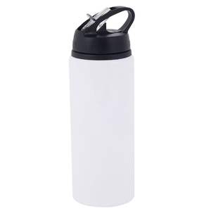 Usine Meilleure Vente Sublimation DIY 600ml Aluminium Grande <span class=keywords><strong>Bouche</strong></span> Sports <span class=keywords><strong>de</strong></span> Plein Air Bouteille D'eau Blanc - Product Image 2