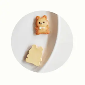10/12pcs Kawaii Animal Shape Resin Cookies Charms Cute Bear Koala Cat Dog Earring Keychain Pendant Diy For Jewelry Make