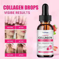 Ausreson OEM Collagène Liposomal en Gouttes Liquides, Complément Alimentaire Beauté, Éclaircissant pour la Peau, 500ml, Biotine, Collagène Liquide