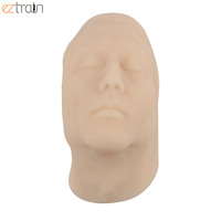 Modelo de Entrenamiento para Inyecciones Faciales, Cabeza de Maniquí Masculino de Silicona con Huesos Simulados, Entrenamiento Médico, Práctica de Botox