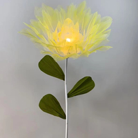 Grande lampe électromécanique à fleurs en soie pour mariage, décoration de scène de remise de diplôme de Noël, Thanksgiving, Saint-Valentin