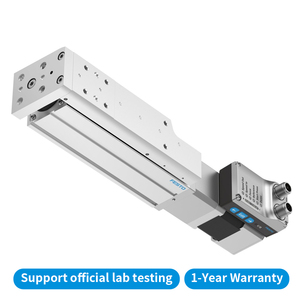 Unité de glissement électrique miniature FESTO EGSS-BS avec moteur pas à pas intégré, guide à roulement à billes IO-Link pour le pressage et la manutention d'objets. - Product Image 4