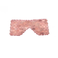 Haute qualité refroidissement Anti-âge masseur facial Rose Quartz masque pour les yeux pour la thérapie du sommeil Relaxation ombre couverture