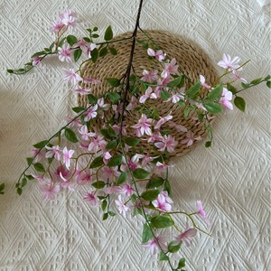 Ramo de simulación de alta gama con flores de seda terminadas, plantas verdes Qilixiang y jazmín de invierno para decoración de bodas, eventos y hogar. - Product Image 3