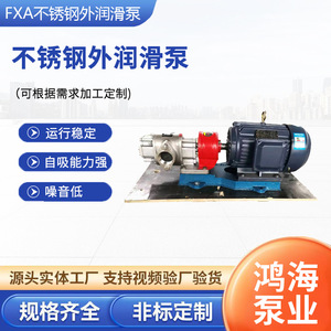 Pompe à lubrification externe en acier inoxydable Fxa, matériau 304, pompe à engrenages rotative à entraînement électrique pour le transport d'huile hydraulique - Product Image 5