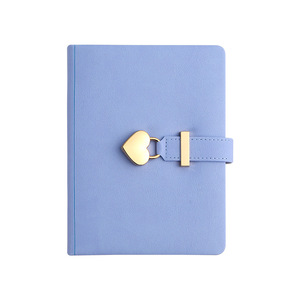 Tùy chỉnh máy tính xách tay Tạp Chí Dễ Thương Trái Tim Keychain mới B6 <span class=keywords><strong>PU</strong></span> da Bìa chủ đề may trường văn phòng phẩm Nguồn cung cấp cuadernos Nhật Ký - Product Image 4