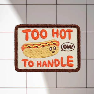 Trop chaud pour manipuler <span class=keywords><strong>Hot</strong></span> Dog fer sur l'écusson <span class=keywords><strong>de</strong></span> broderie <span class=keywords><strong>de</strong></span> Baseball patchs brodés personnalisés à capuche patchs <span class=keywords><strong>de</strong></span> broderie pour vêtements - Product Image 1