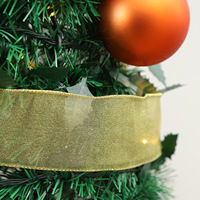 Sapin de Noël Artificiel Pliable et Écologique 2026 de Haute Qualité, 4/5/6/7 pieds, Pré-éclairé par LED, Moderne, Fait Main, en Pin, Autoportant et Pop-up