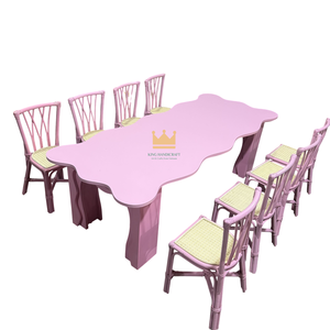 Silla Infantil de Ratán Hecha a Mano, Moderna y de Lujo, Silla Infantil Tejida Natural para Decoración de Eventos, Bodas y Hoteles al Aire Libre - Product Image 6