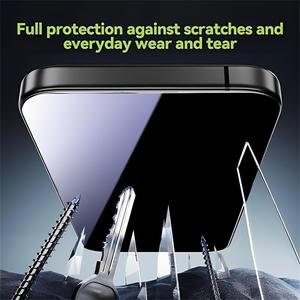 Protector <span class=keywords><strong>de</strong></span> Pantalla REMAX GL-27 <span class=keywords><strong>de</strong></span> Vidrio Templado con Privacidad para <span class=keywords><strong>iPhone</strong></span> 13-18 Series Pro Max, Curvo 3D, Anti-Espionaje, Cobertura Total - Product Image 5