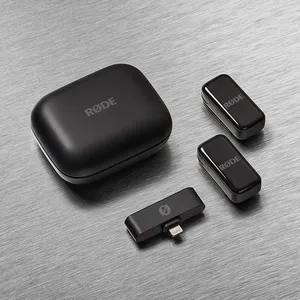 Pour microphone <span class=keywords><strong>RODE</strong></span> Ultra-compact pour les créateurs de smartphones Microphone sans fil GainAssist <span class=keywords><strong>USB</strong></span>-C/Lightning avec étui de charge - Product Image 2