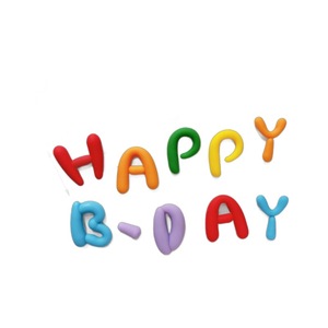 Adornos de decoración de pastel de letras de cumpleaños de plástico suave Plug-In Happyday Baking Dress Up letras coloridas para niños en Stock - Product Image 5