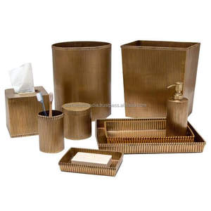 Ensemble distributeur de Lotion et brosse à dents, salle de bain en cuivre Antique en acier inoxydable, seau de déchet boîte à savon, plateau de serviette, support de brosse à dents - Product Image 1