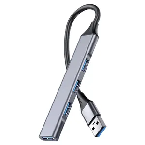 Adaptador convertidor Usb 3,0 de alta velocidad 4 en 1, Hub DE DATOS tipo C para Macbook, portátil, proyector, ratón, teclado