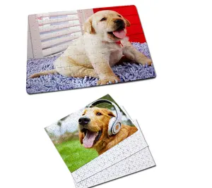 Custom Your Own Design Sublimation Blank Printable Jigsaw Paper Puzzles for Printing