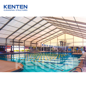 Couverture en aluminium de toit de piscine personnalisée tentes de sport fermées à auvent de piscines 40x80 tente de structure extérieure pour piscine - Product Image 2