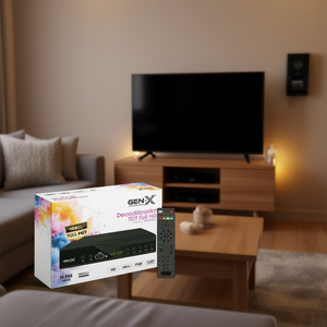 Decodificador TDT Genx Full HD DVB T2 H.265 PVR con Control Remoto - Product Image 3
