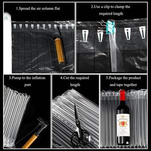 סיטונאי מותאם אישית מותכת בועת גל הלם כרית אוויר מעובה אריזה הגנה עמודת אריזה - Product Image 3