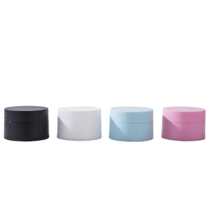 Tarros Cosméticos de Plástico Cilíndricos de 5g-100g con Tapa a Presión, Material PP, Colores Negro, Blanco, Azul y Rosa - Product Image 1