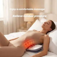 Masseur lombaire électrique avec traction par airbag, EMS, TENS, chaleur et vibrations, appareil de massage pour le bas du dos à domicile