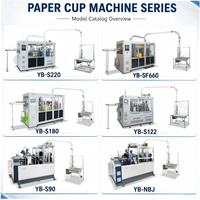 Vente directe d'usine, machine à former des gobelets en papier jetables YB-S100, 100-110 pièces/min, production industrielle de gobelets en papier