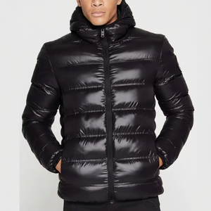 High Street personnalisé imprimé rembourré manteaux support fermeture éclair coupe-vent Logo doudoune chaud hiver hommes en plein air bulle vêtements - Product Image 1