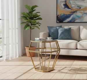 Mesa Consola de Aluminio Contemporánea, Diseño Moderno para Sala de Estar, Dormitorio, Sofá, Apartamento, Muebles para el Hogar - Product Image 3