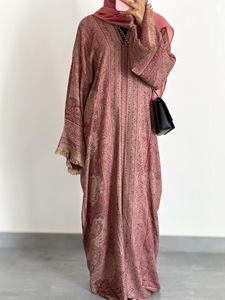 Abaya Aperta di Lusso Loriya per Donne Musulmane, Stile Dubai, Abito Lungo Modesto, Moda Islamica - Product Image 1