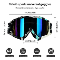 Lunettes de cyclisme sans monture Full Frame PC pour moto et ski, coupe-vent, respirantes, protection UV, certifiées CE, utilisation jour/nuit