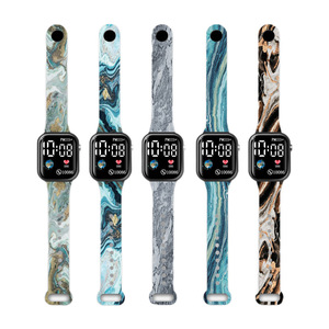 Reloj Digital LED de Estilo Chino al por Mayor 2026, con Textura de Mármol, Impresión Luminosa, Cuadrado, Personalizado, Electrónico, para Estudiantes - Product Image 5