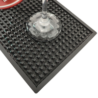 Tapete de Bar Personalizado de PVC/Silicona Suave, Impermeable, Ecológico, Antideslizante, 30x30cm, Diseño de Logotipo Gratuito, Accesorios de Bar con Certificación CE