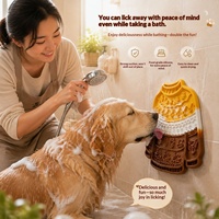 Tapis de léchage en silicone de qualité alimentaire sur le thème d'Halloween pour animaux de compagnie, base antidérapante durable, attire l'attention et ralentit la consommation pour chats et chiens