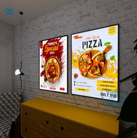 Caja de luz delgada A1A2A3A4, publicidad personalizada, vidrio ultrafino, LED, menú rectangular superbrillante, caja de luz, tablero de luz, menú Led