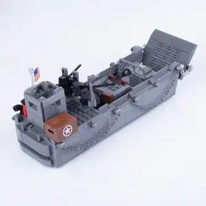 Военная мини-армейская фигурка воин, фигурка США, морские хиггинсы, десантный корабль, солдатская площадка, строительные блоки, игрушки