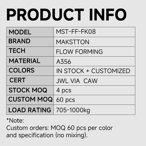 Rines de Aleación de Aluminio de Alta Resistencia Makstton Flow Formed FF-FK08 para <span class=keywords><strong>BMW</strong></span> Serie 3, 19-20 Pulgadas, para EV <span class=keywords><strong>I3</strong></span> F30 F31 G20 G21 - Product Image 6