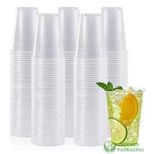 Cup Coffee Plastic Boba Tea Cup With Lid And Straw