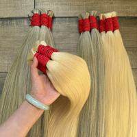 Extensions de cheveux vietnamiens blonds mélangés 100% naturels Remy, trame simple, en vrac, vente en gros, 100g, personnalisables