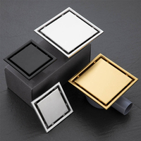 Drain de sol de douche en acier inoxydable 304 de luxe, design moderne, salle de bain, hôtel, anti-odeur