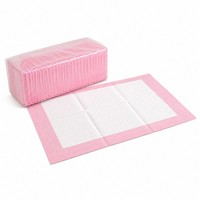 Tapis d'entraînement jetables écologiques roses imperméables pour animaux de compagnie, extra épais avec noyau SAP, pour le nettoyage des petits animaux et la protection des sols domestiques, OEM