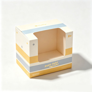 Boîte à jouets personnalisée avec logo imprimé et fenêtre transparente, emballage cadeau tendance - Product Image 5