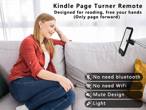 Télécommande RF sans fil pour tourner les pages, compatible Kindle Paperwhite, <span class=keywords><strong>iPhone</strong></span>, iPad, tablettes Android, portée 10m, déclencheur d'appareil photo - Product Image 4